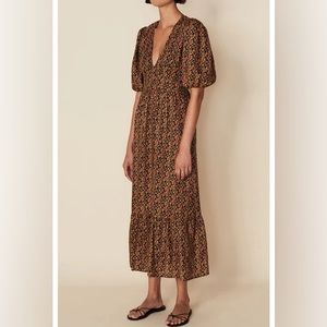 NWT Faithful the Brand Romilla Midi Dress in Cardette Floral Print